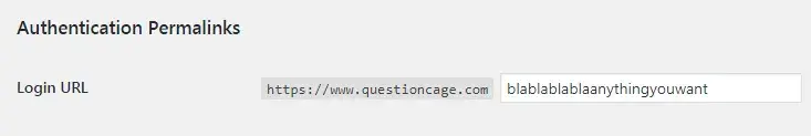 change login url