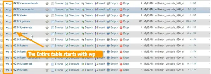 change wp table prefix