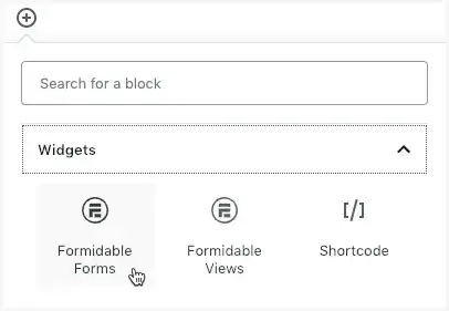 formidable add form editor