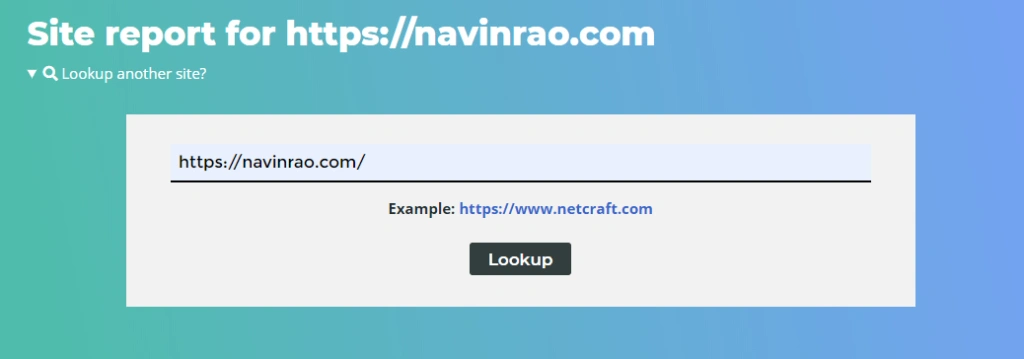 netcraft site report