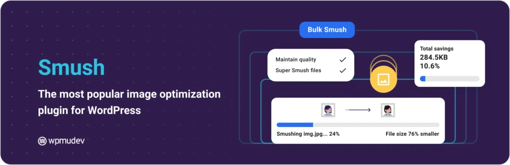smush image optimization plugin