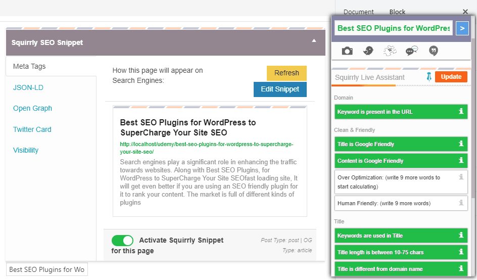 squirrly seo wordpress plugin
