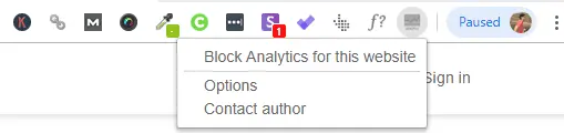 block yourself from analytics-icon