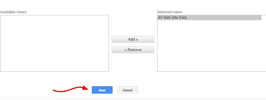 exclude GA filter settings